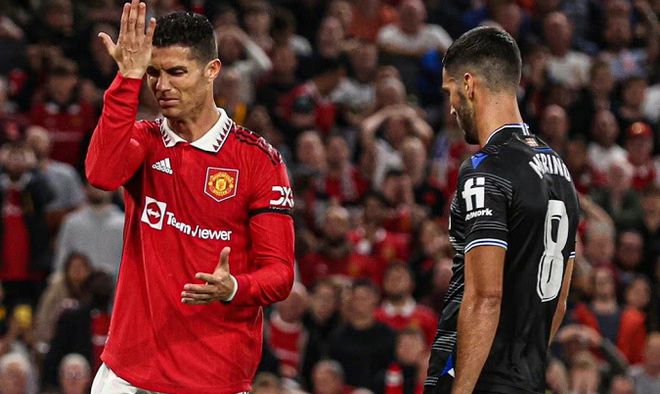 La prestazione di Ronaldo in campo, anche lui stesso, non è soddisfatto